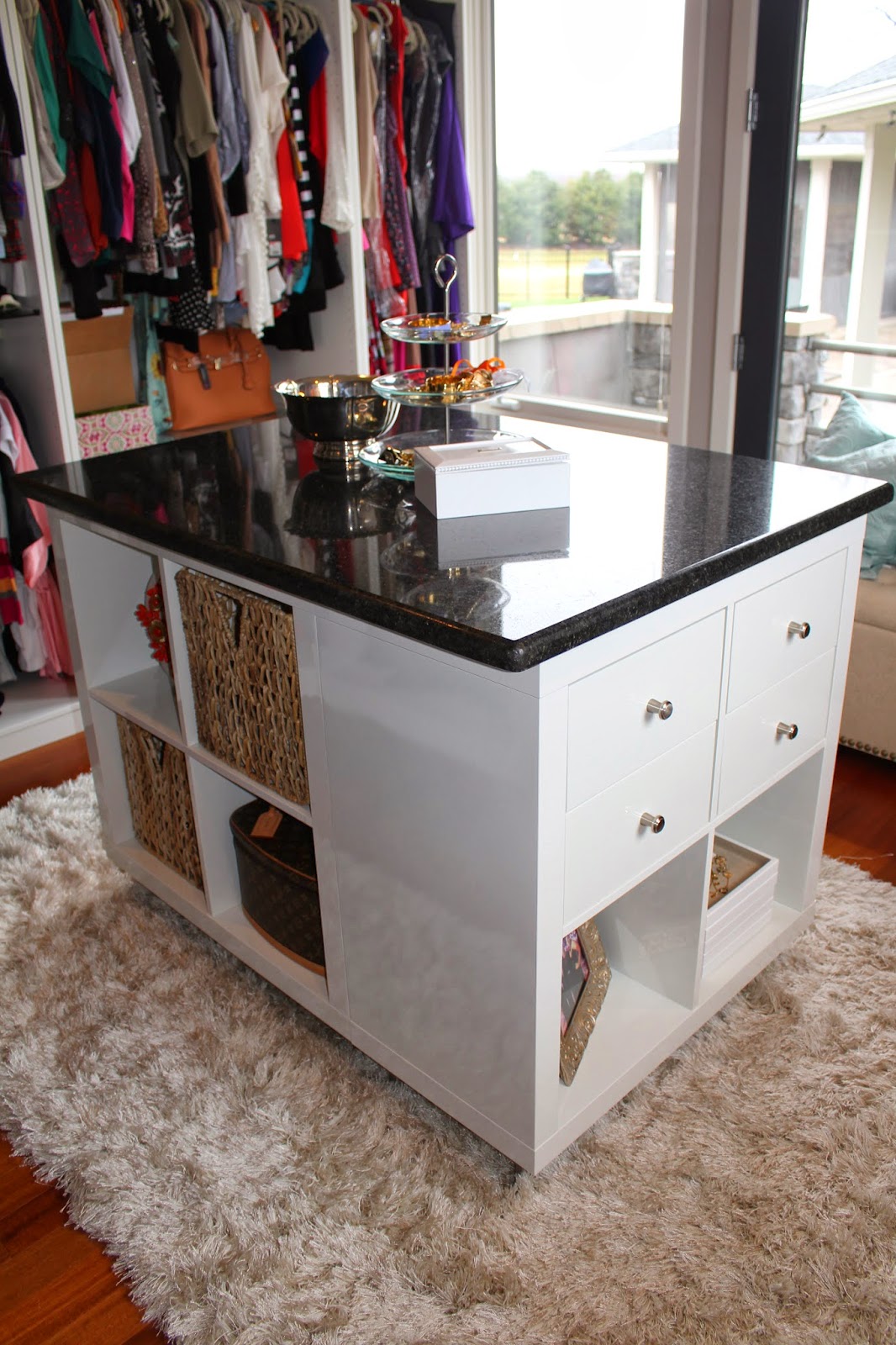 closet ikea hack island marble top how to easy diy project