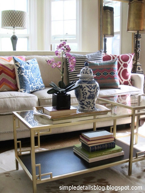 diy ikea hack coffee table greek key living room project makeoever easy how to spray paint gold