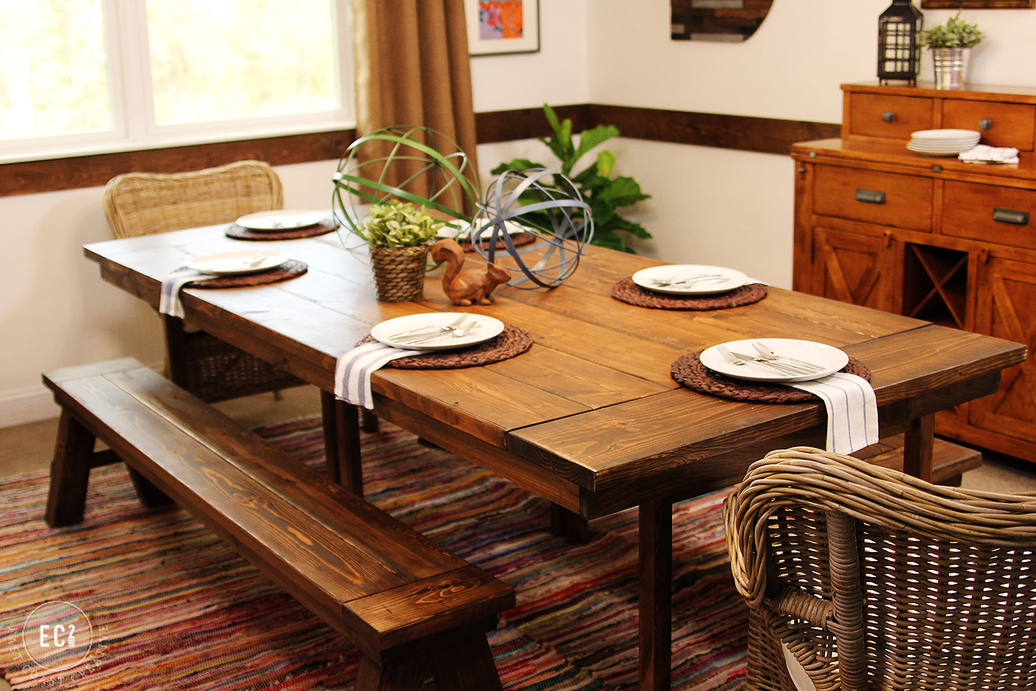farm house table ikea hack diy build wood easy how to project budget makeover