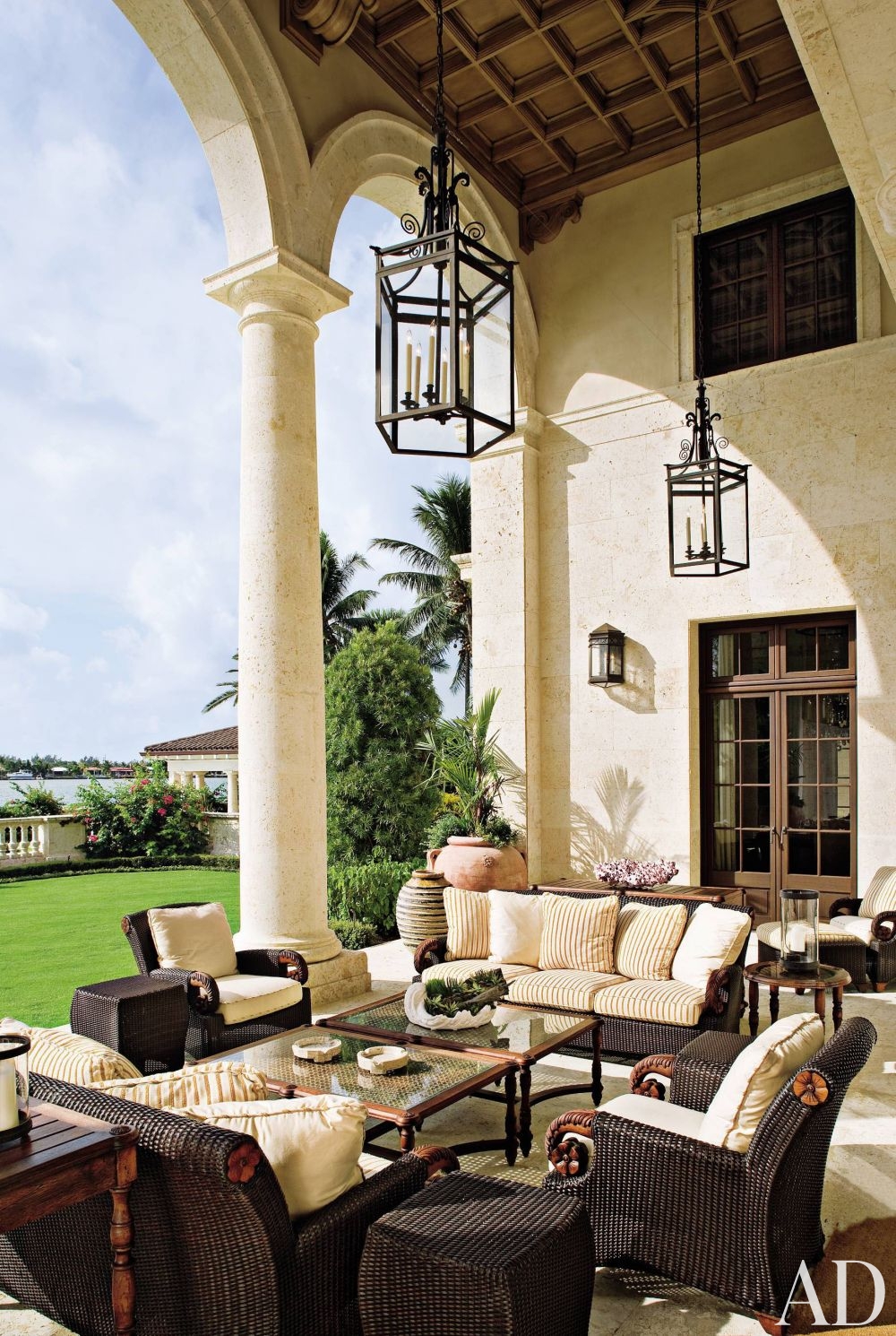 how to decorate around your swimming pool patio ideas traditional-outdoor-space-marjorie-shushan-indian-creek-village-florida-200911_1000-watermarked