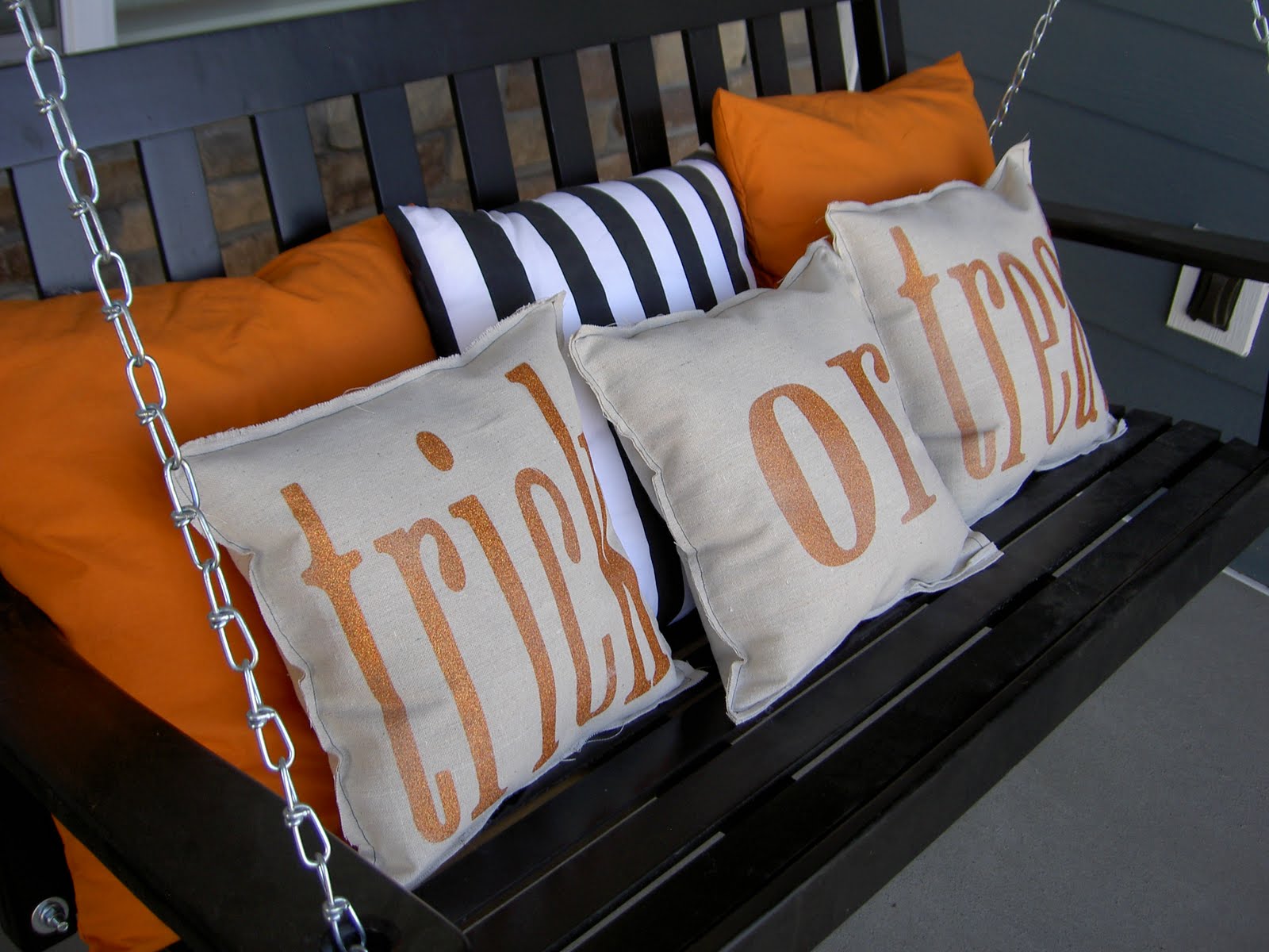 trick or treat fall porch pillows easy decor ideas spooky halloween cheap better decorating bible blog