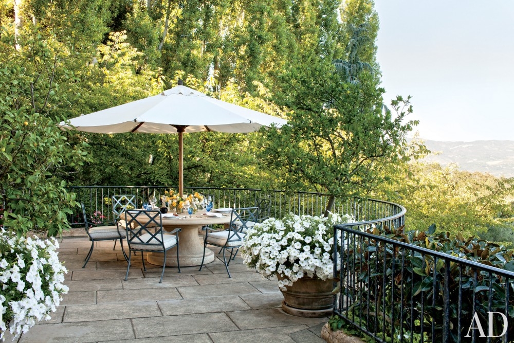 better decorating bible blog outdoor terrace garden ideas umbrella big potted plants