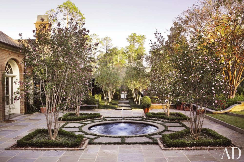 outdoor garden with fountain in center better decorating bible blog ideas spring time