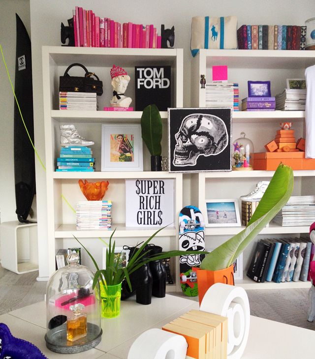 fashionable glamorous bookcase color coordinated how to style bookshelf decorating ideas easy hermes chanel