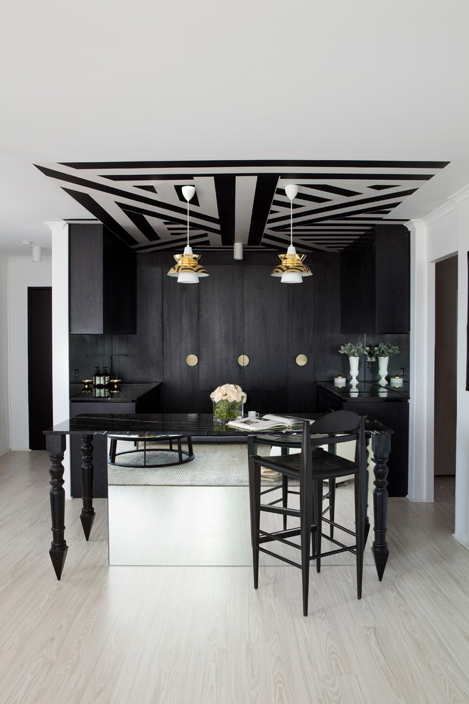 monochrome modern kitchen