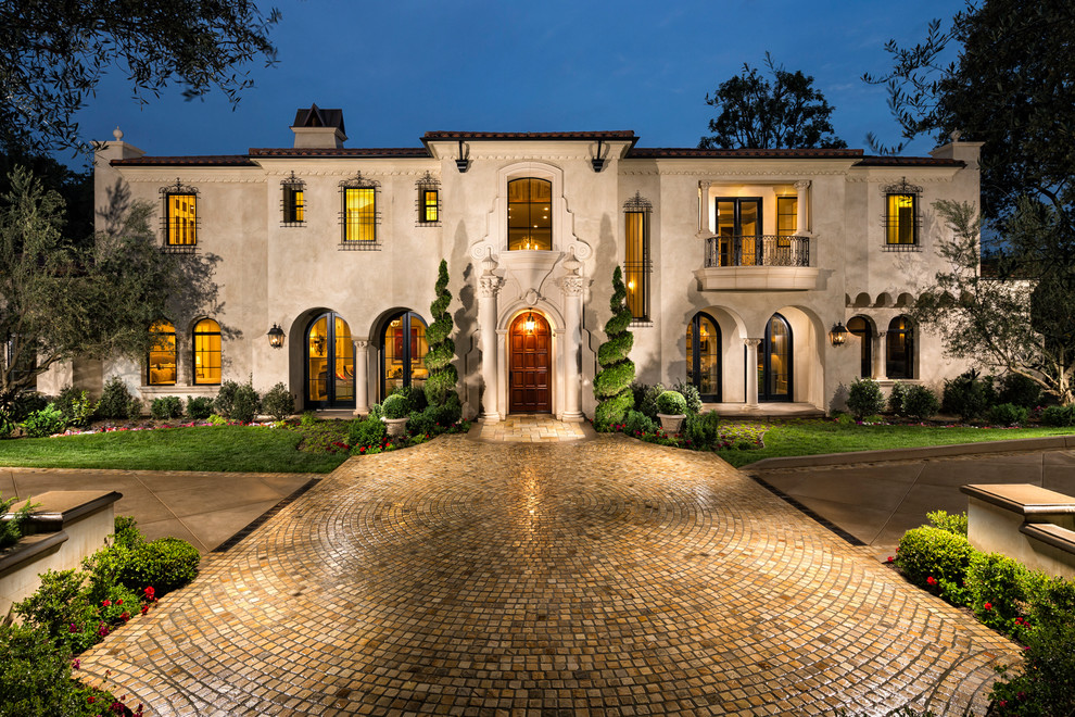 mediterranean-exterior home tiled driveway ideas better decorating bible blog bars over windows