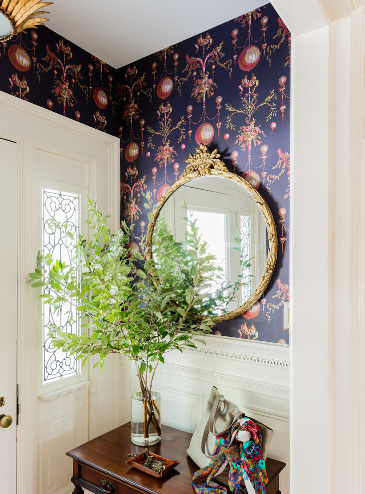 antique mirror in entrance ideas decor