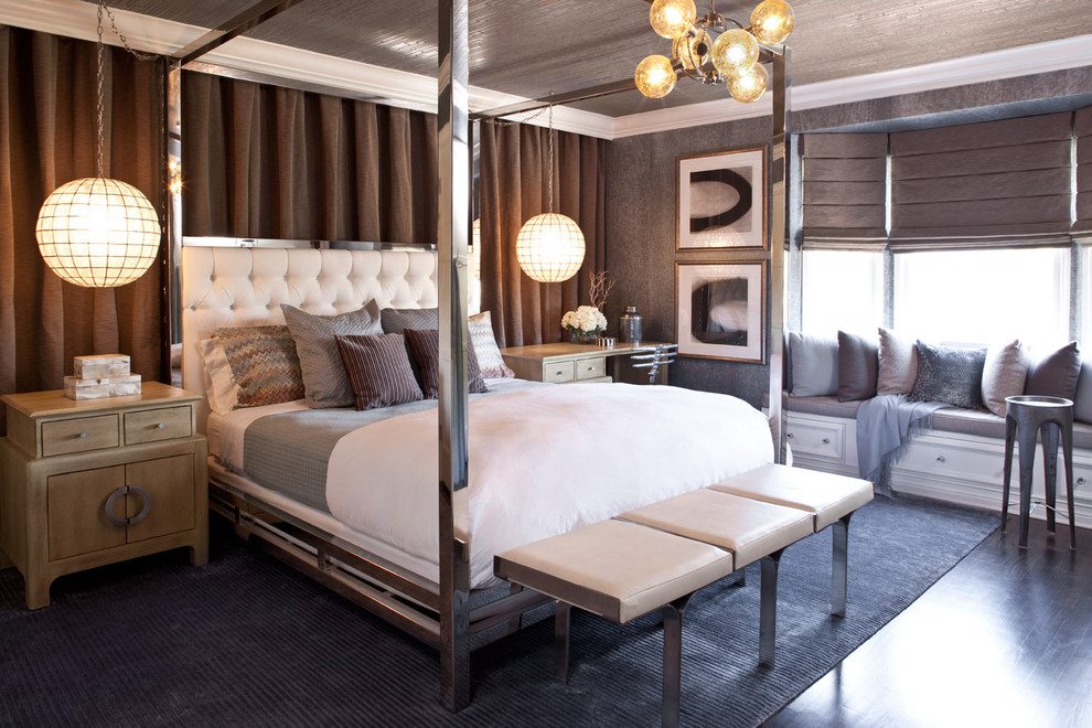bedroom grey dark decor