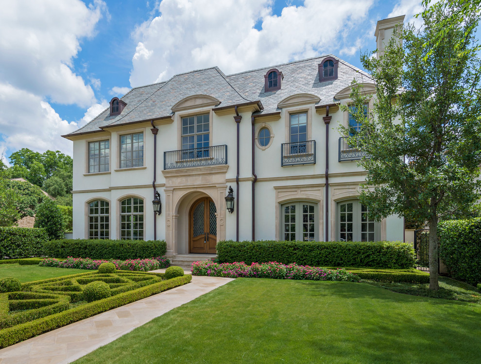 window cleaning french formal villa mansion decor landscaping