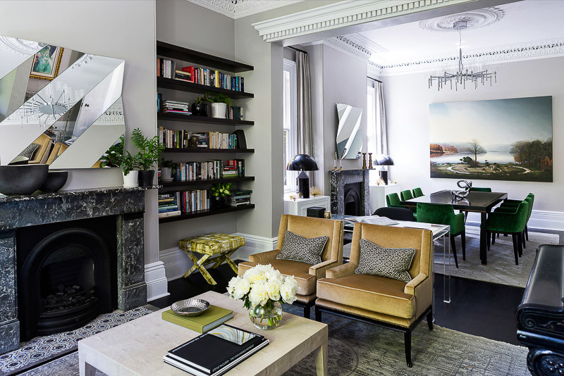 brendan wong living room decor grey walls
