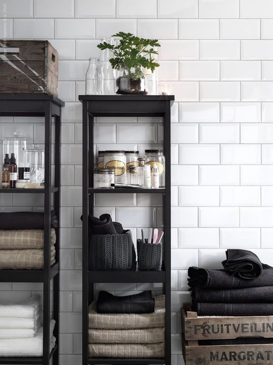 ikea bathroom storage diy decor powderroom