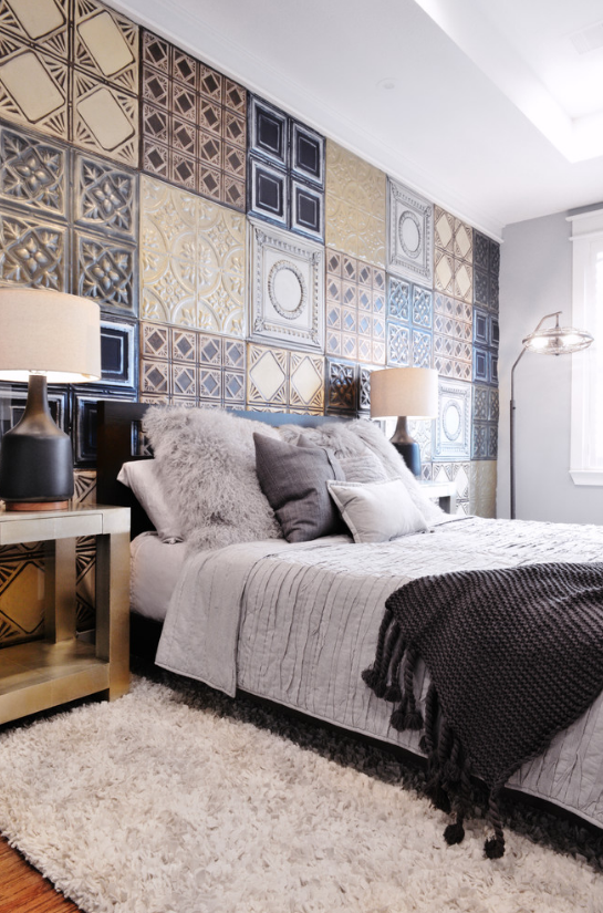 wall mural ceiling tiles decorating ideas tin