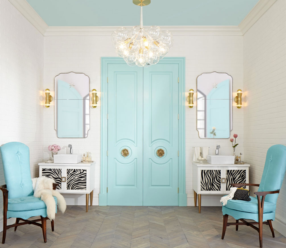 metrie-moulding-bathroom-decorating-door-moulding-tiffany-blue-glamorous-bathroom
